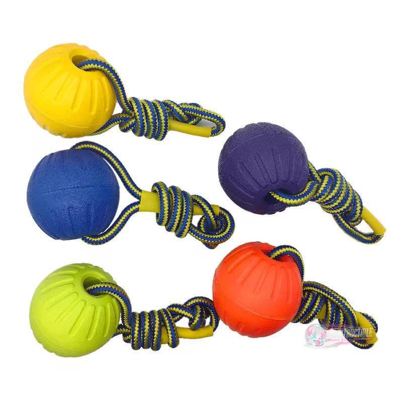 Classic Indestructible Dog Ball On Rope